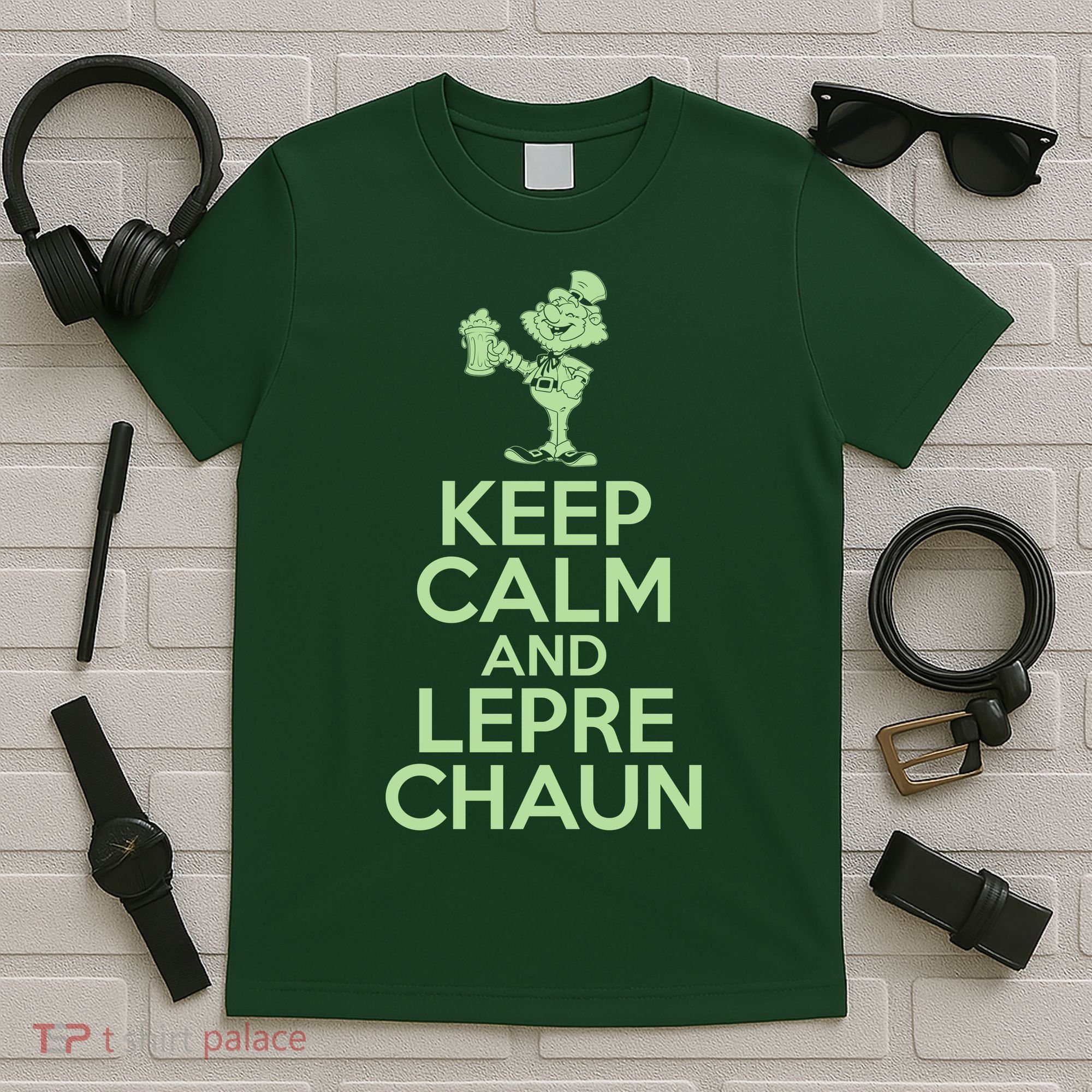 St Patrick's Day Keep Calm And Lepre Chaun  T-Shirt