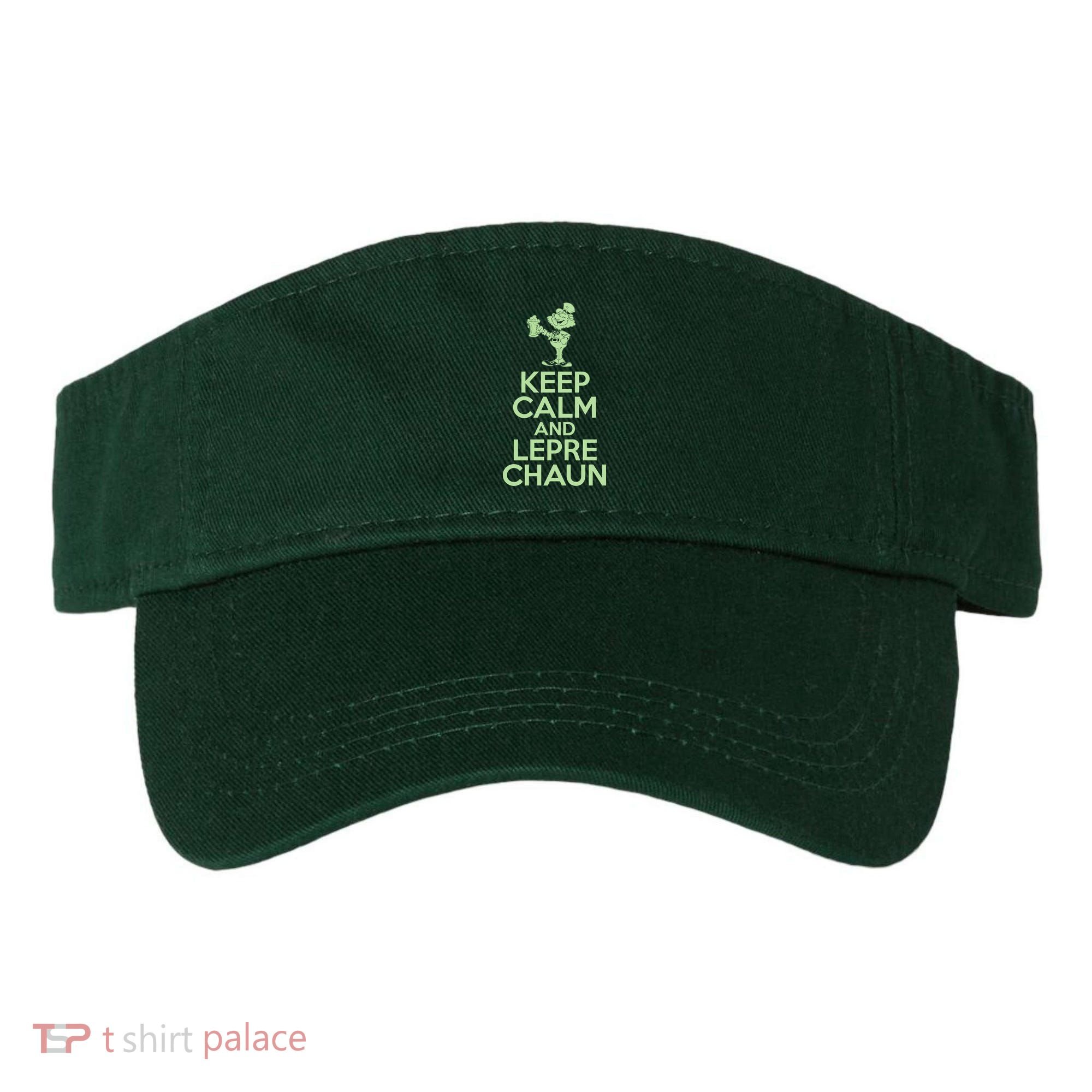 St Patrick's Day Keep Calm And Lepre Chaun  Visor