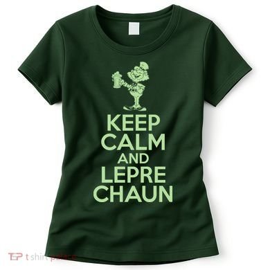 St Patrick's Day Keep Calm And Lepre Chaun  Women's T-Shirt