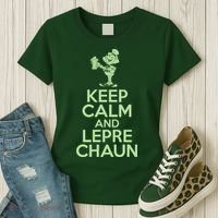 St Patrick's Day Keep Calm And Lepre Chaun  Women's T-Shirt thumb 3
