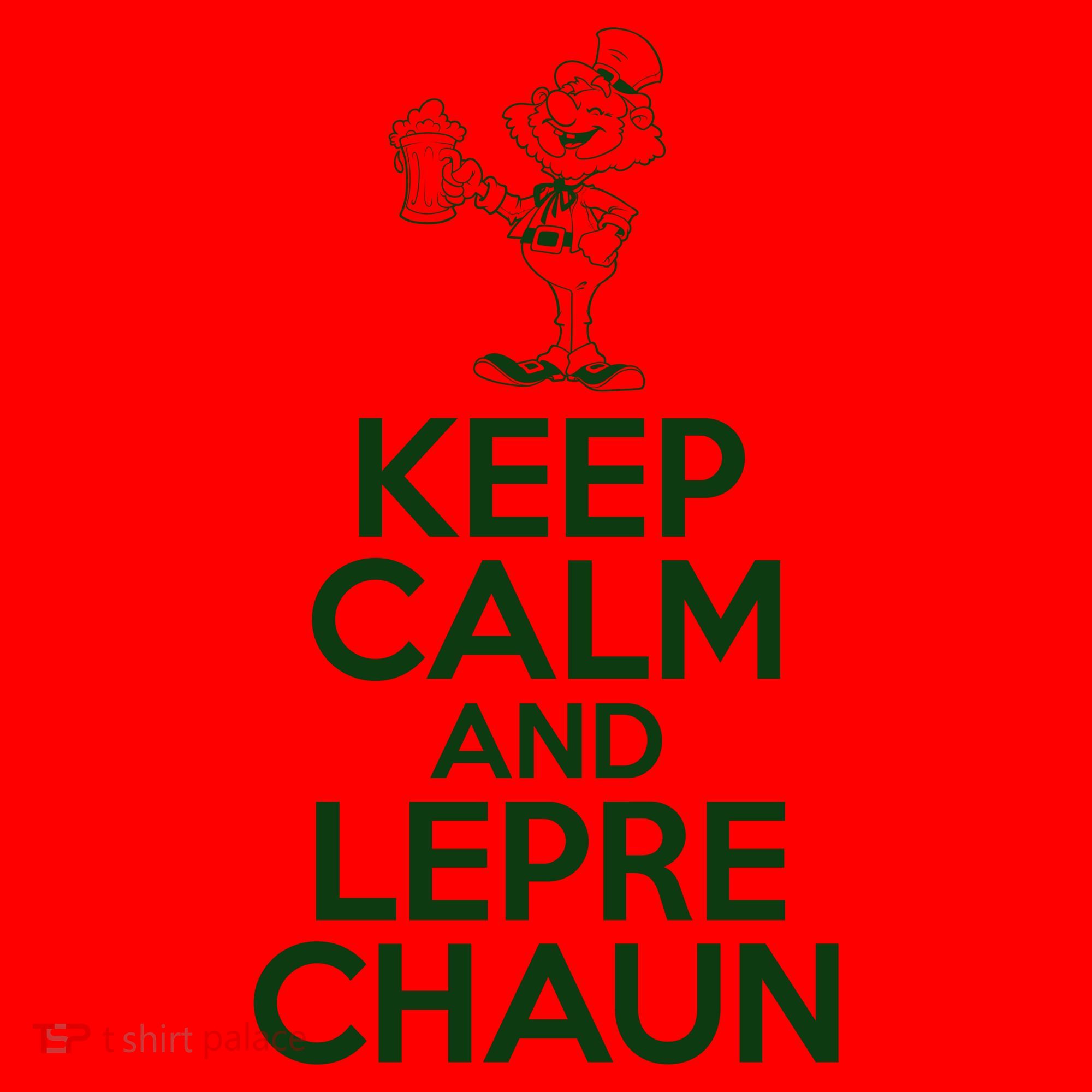 St Patrick's Day Keep Calm And Lepre Chaun  Santa Hat