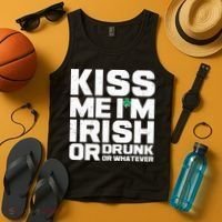 St Patrick's Day Kiss Me I'm Irish Or Drunk Or Whatever Tank Top thumb 4