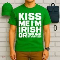 St Patrick's Day Kiss Me I'm Irish Or Drunk Or Whatever T-Shirt thumb 6