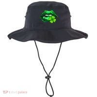 St Patrick's Day Leopard Print Lipstick Shamrock Bucket Hat thumb 0