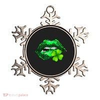 St Patrick's Day Leopard Print Lipstick Shamrock Ornament thumb 0
