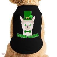 St Patrick's Day Lepre-Llama Doggie Tank thumb 0