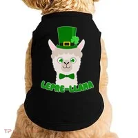 St Patrick's Day Lepre-Llama Doggie Tank thumb 0