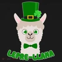 St Patrick's Day Lepre-Llama Doggie Tank thumb 4