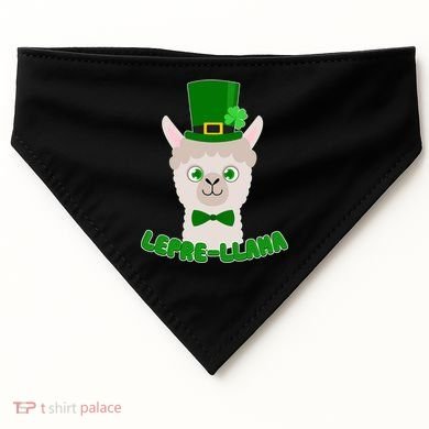 St Patrick's Day Lepre-Llama USA-Made Doggie Bandana