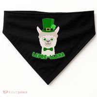 St Patrick's Day Lepre-Llama USA-Made Doggie Bandana thumb 0