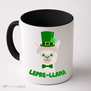 St Patrick's Day Lepre-Llama Coffee Mug