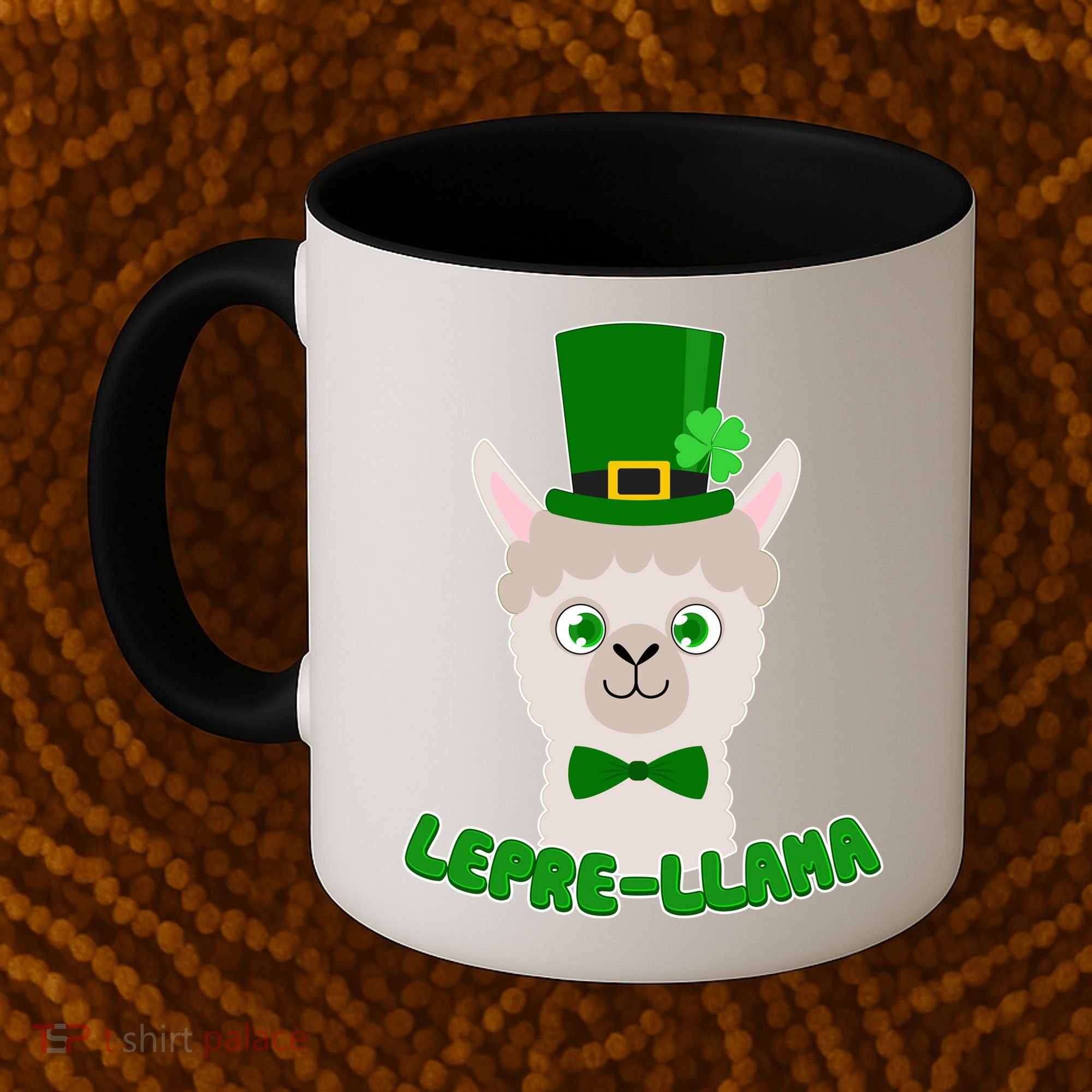 St Patrick's Day Lepre-Llama Coffee Mug
