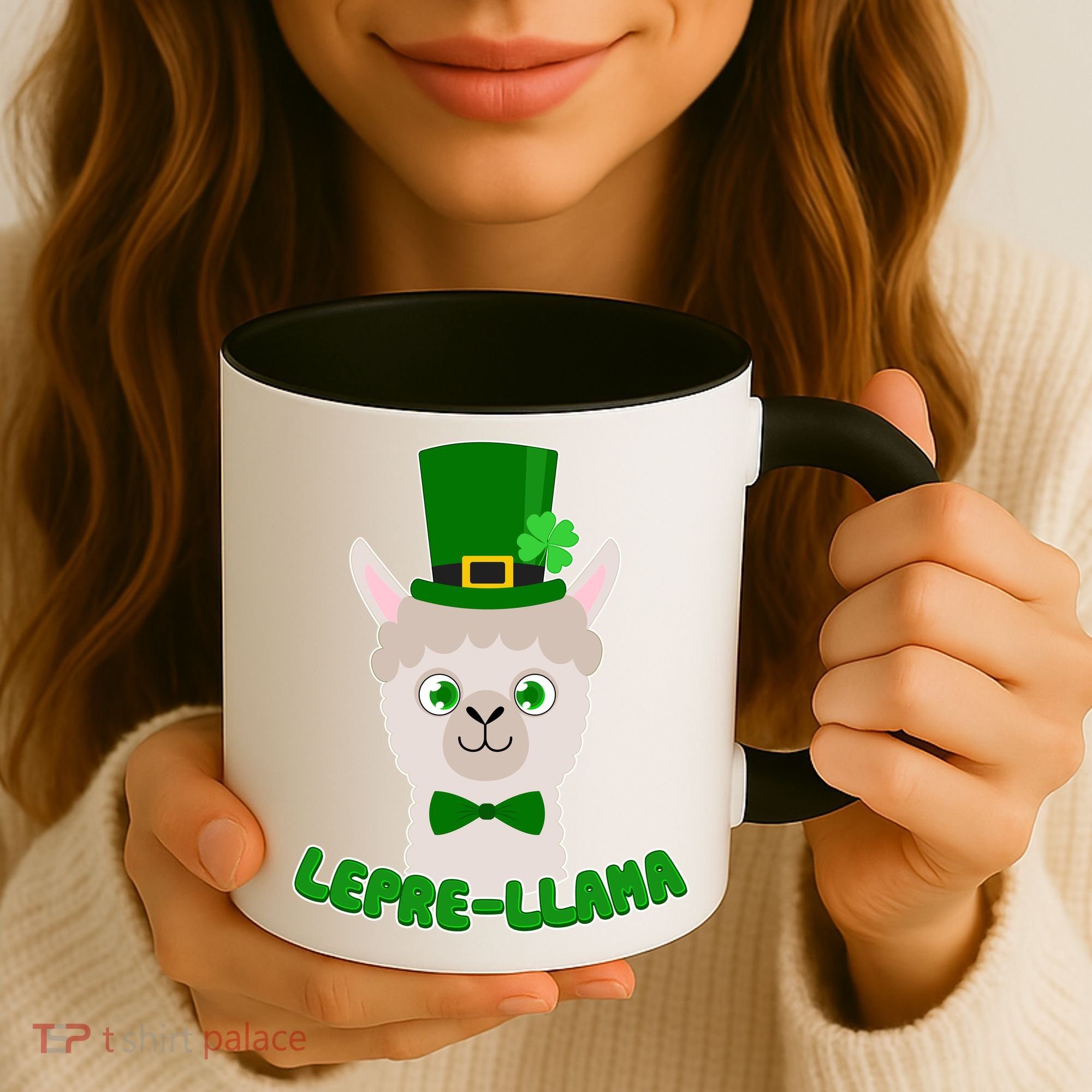 St Patrick's Day Lepre-Llama Coffee Mug
