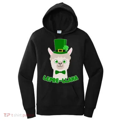 St Patrick's Day Lepre-Llama Women's Hoodie