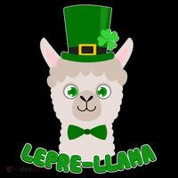 St Patrick's Day Lepre-Llama Ornament thumb 1