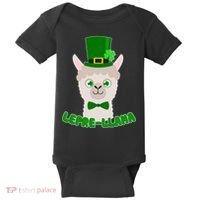 St Patrick's Day Lepre-Llama Baby Bodysuit thumb 0