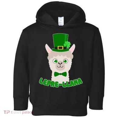 St Patrick's Day Lepre-Llama Toddler Hoodie