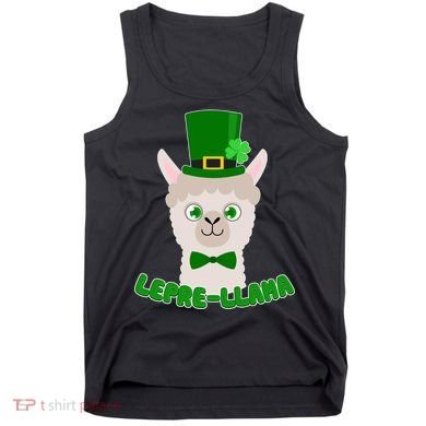 St Patrick's Day Lepre-Llama Tank Top