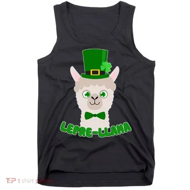 St Patrick's Day Lepre-Llama Tank Top