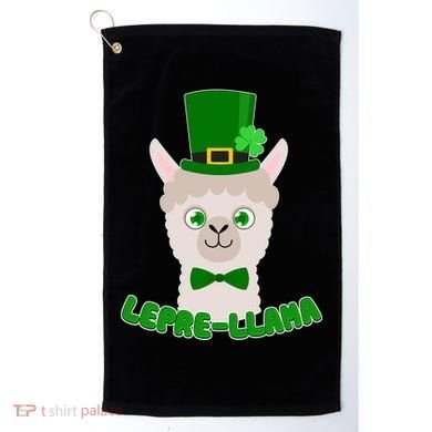 St Patrick's Day Lepre-Llama Golf Towel