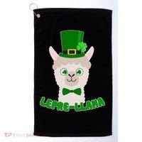 St Patrick's Day Lepre-Llama Golf Towel thumb 0