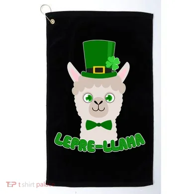 St Patrick's Day Lepre-Llama Golf Towel