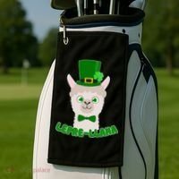 St Patrick's Day Lepre-Llama Golf Towel thumb 2