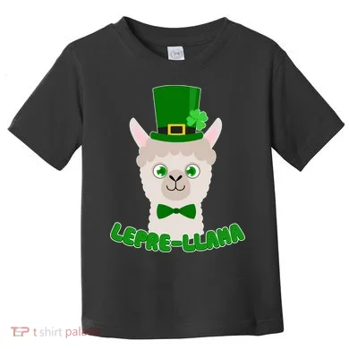 St Patrick's Day Lepre-Llama Toddler T-Shirt