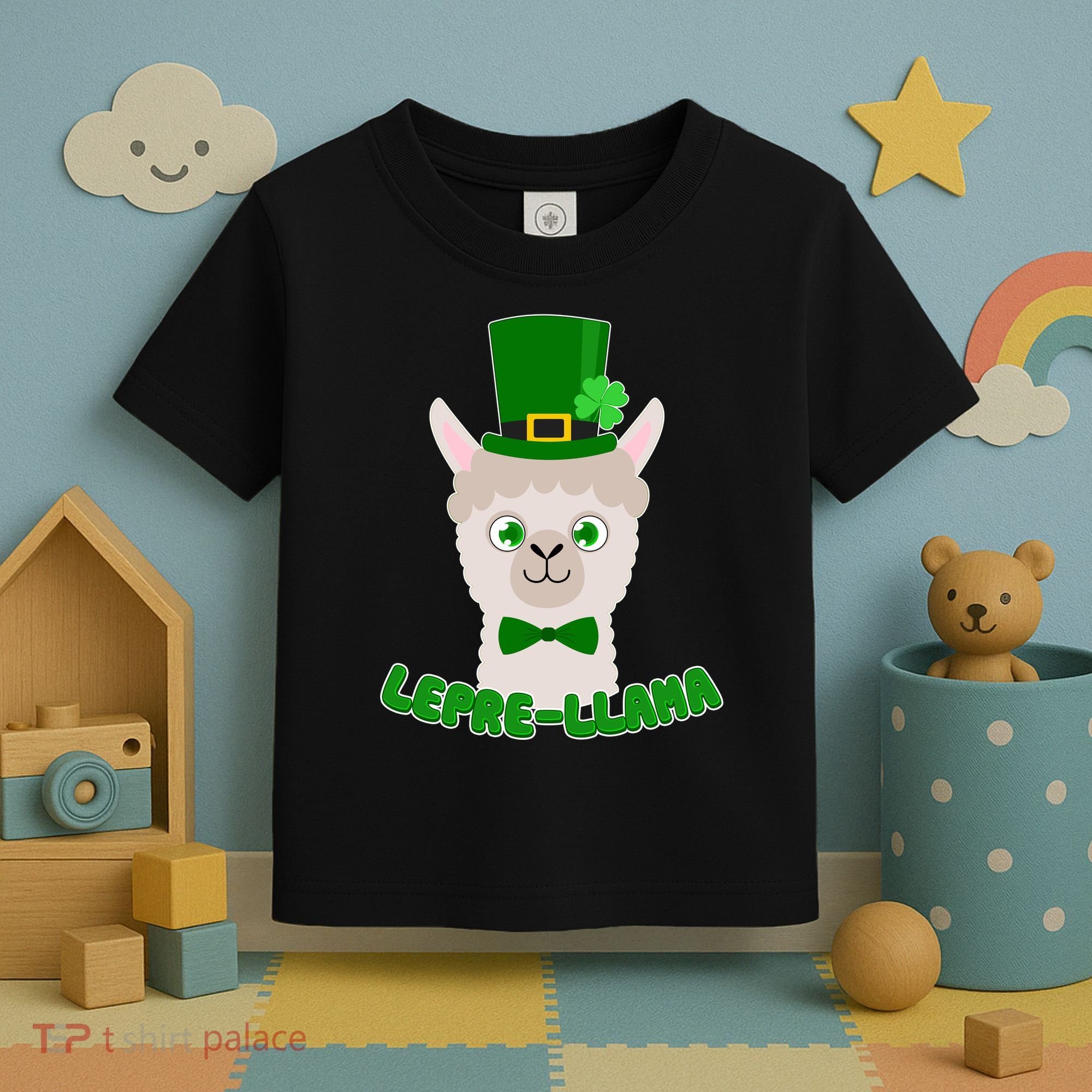 St Patrick's Day Lepre-Llama Toddler T-Shirt