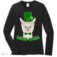 St Patrick's Day Lepre-Llama Women's Long Sleeve Shirt thumb 0