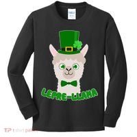 St Patrick's Day Lepre-Llama Kids Long Sleeve Shirt thumb 0