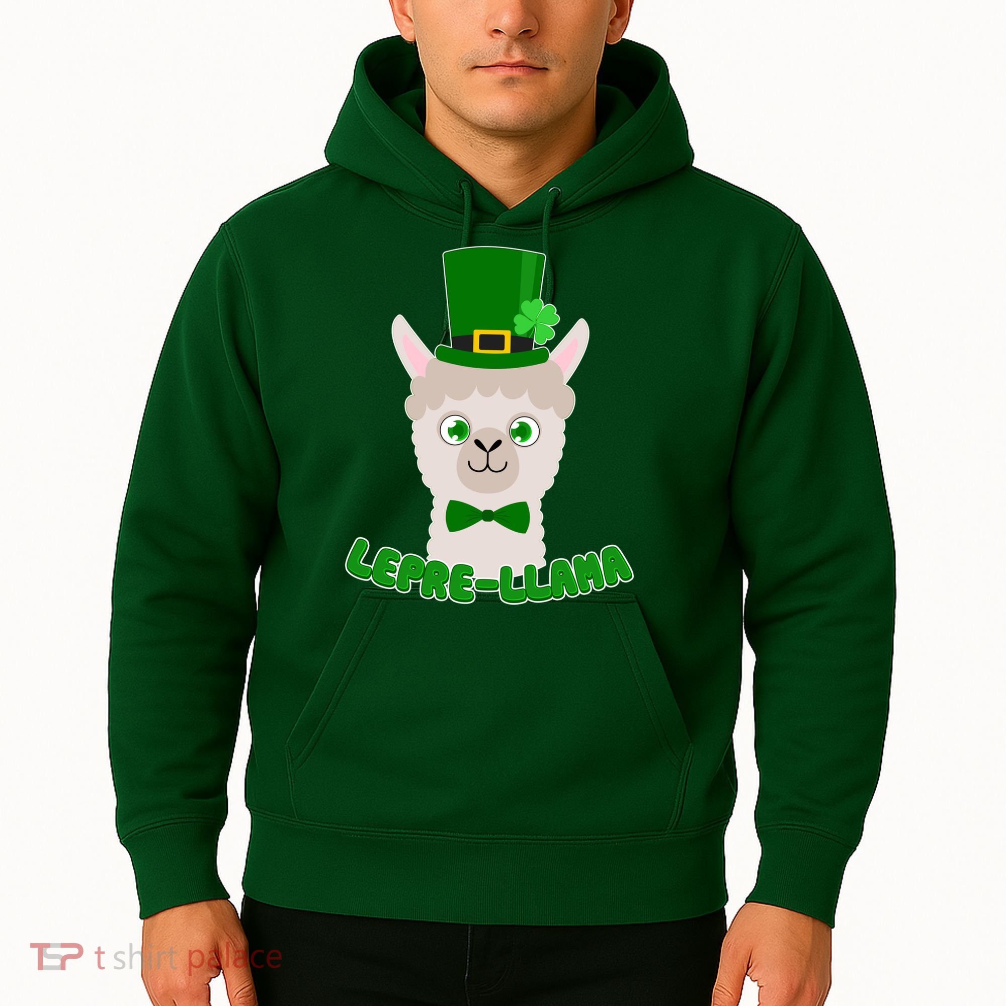 St Patrick's Day Lepre-Llama Hoodie
