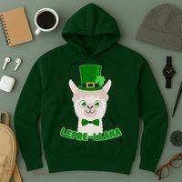 St Patrick's Day Lepre-Llama Hoodie thumb 3