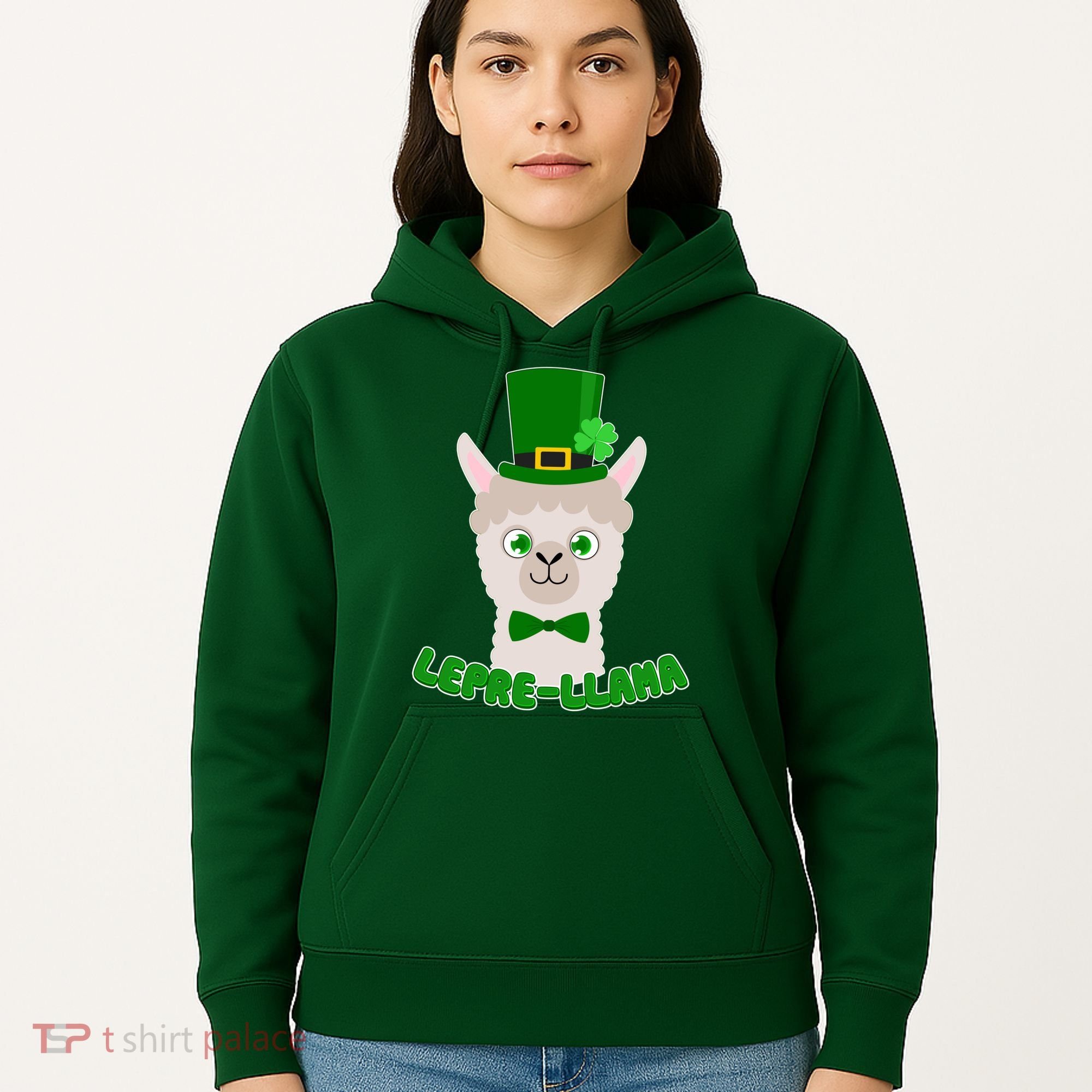 St Patrick's Day Lepre-Llama Hoodie