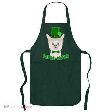 St Patrick's Day Lepre-Llama Apron