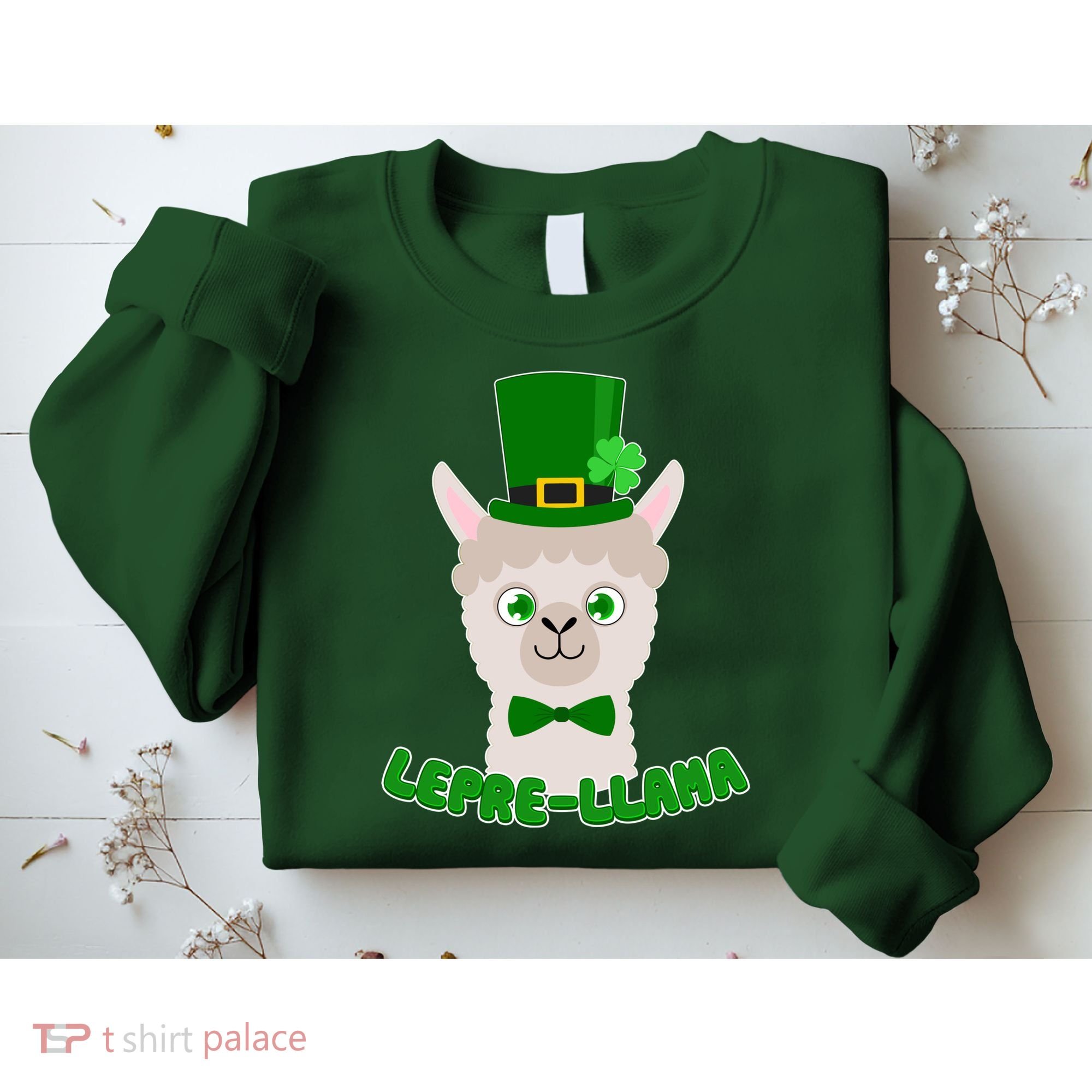 St Patrick's Day Lepre-Llama Sweatshirt