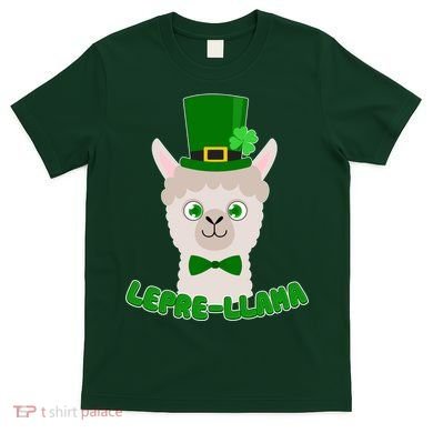 St Patrick's Day Lepre-Llama T-Shirt