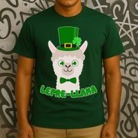 St Patrick's Day Lepre-Llama T-Shirt thumb 3