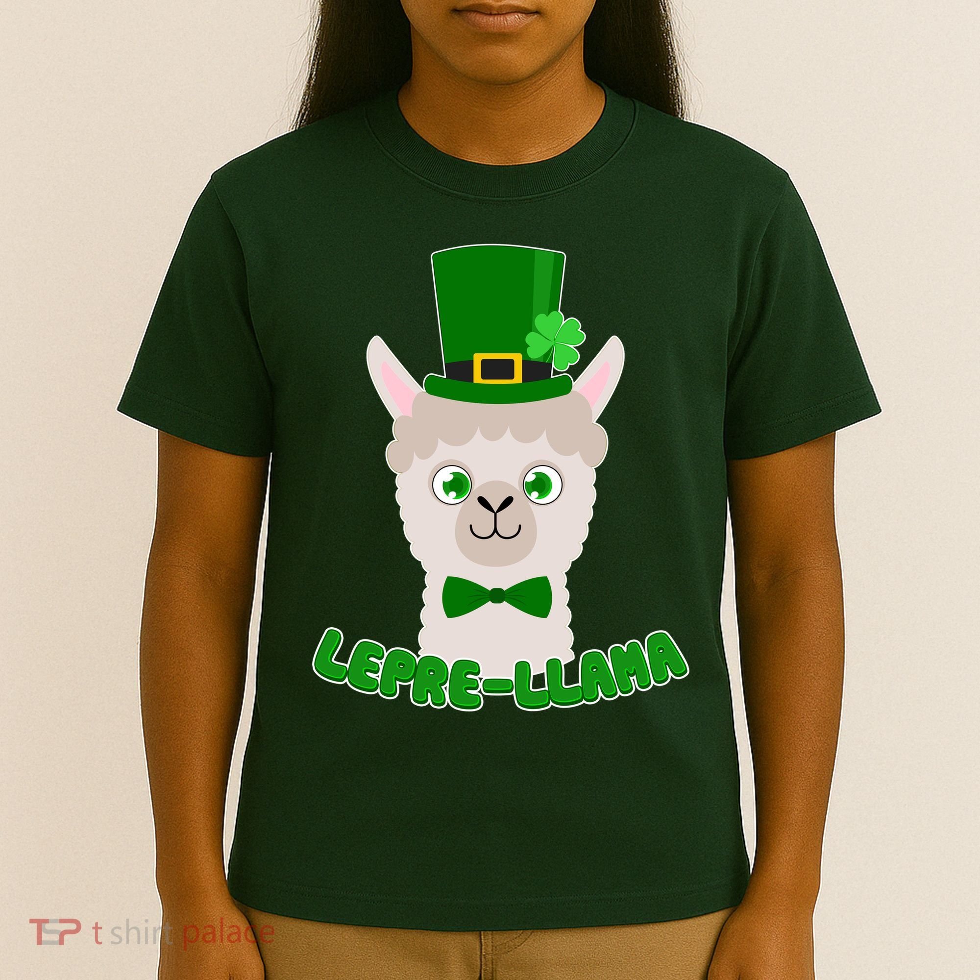 St Patrick's Day Lepre-Llama T-Shirt