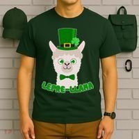 St Patrick's Day Lepre-Llama T-Shirt thumb 6