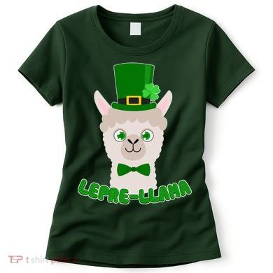 St Patrick's Day Lepre-Llama Women's T-Shirt