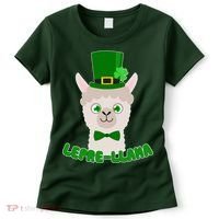 St Patrick's Day Lepre-Llama Women's T-Shirt thumb 0