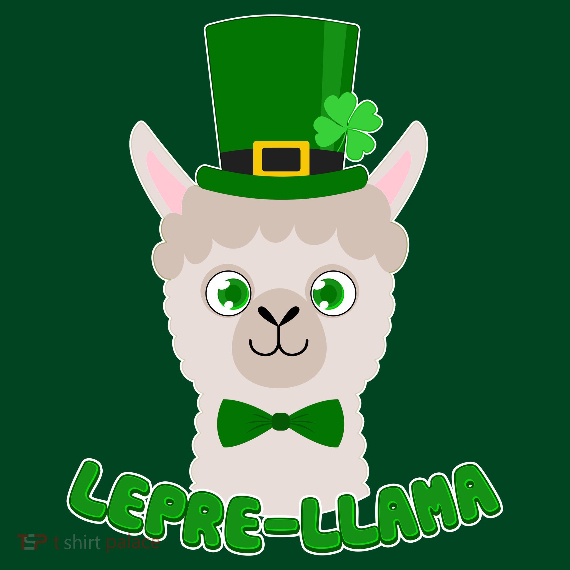 St Patrick's Day Lepre-Llama Women's T-Shirt