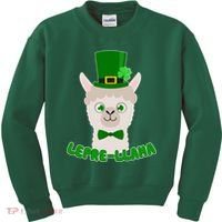 St Patrick's Day Lepre-Llama Kids Sweatshirt thumb 0