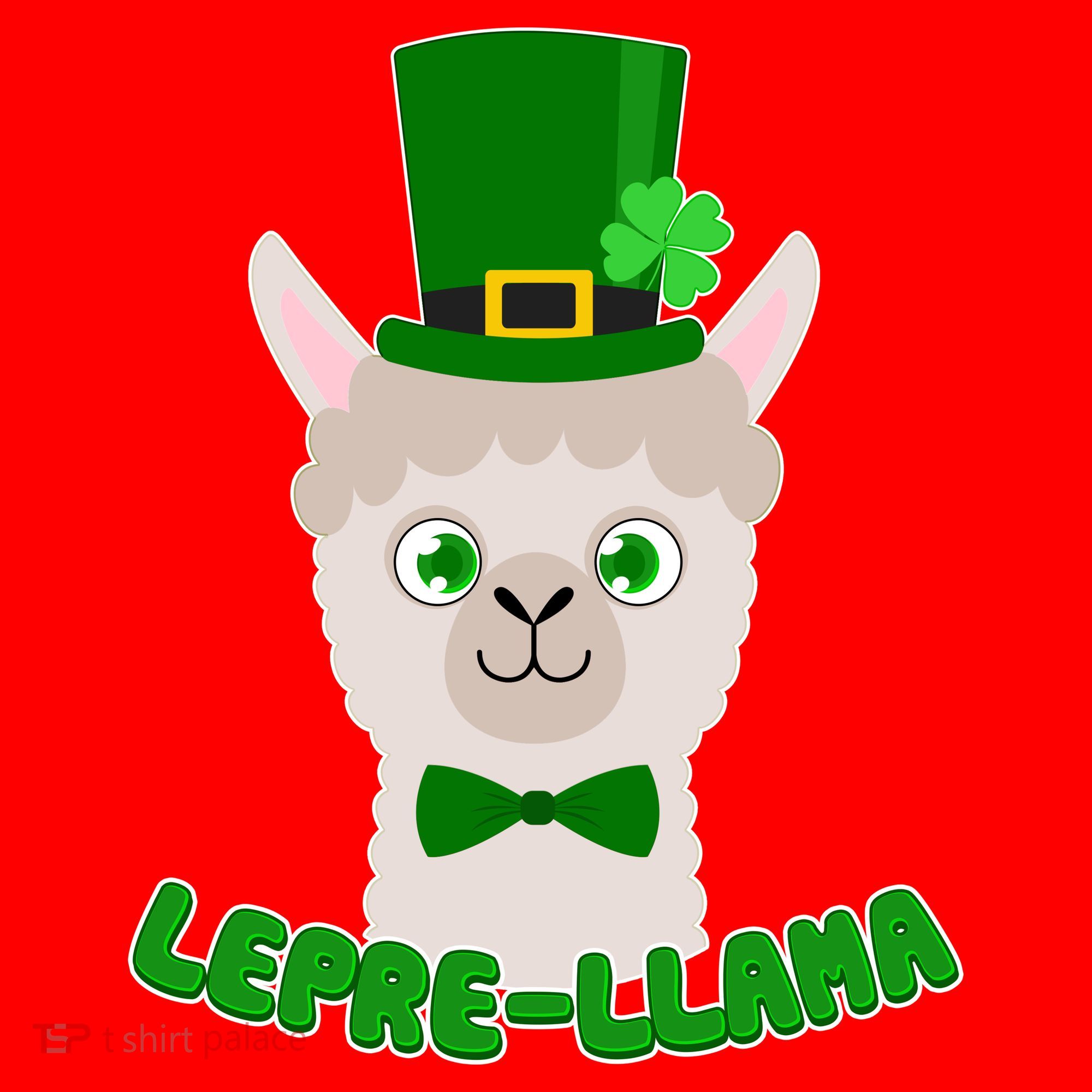 St Patrick's Day Lepre-Llama Santa Hat