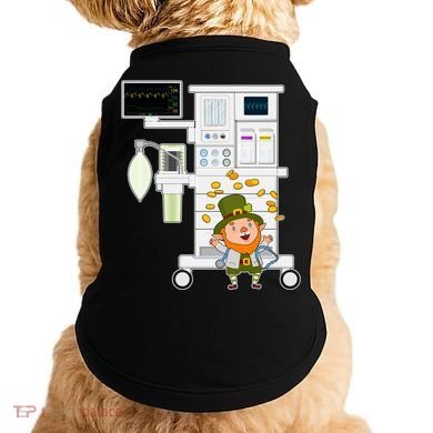 St Patrick's Day Leprechaun Anesthesia Machine Doggie Tank