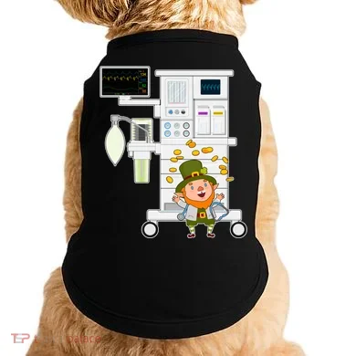 St Patrick's Day Leprechaun Anesthesia Machine Doggie Tank