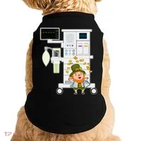 St Patrick's Day Leprechaun Anesthesia Machine Doggie Tank thumb 0