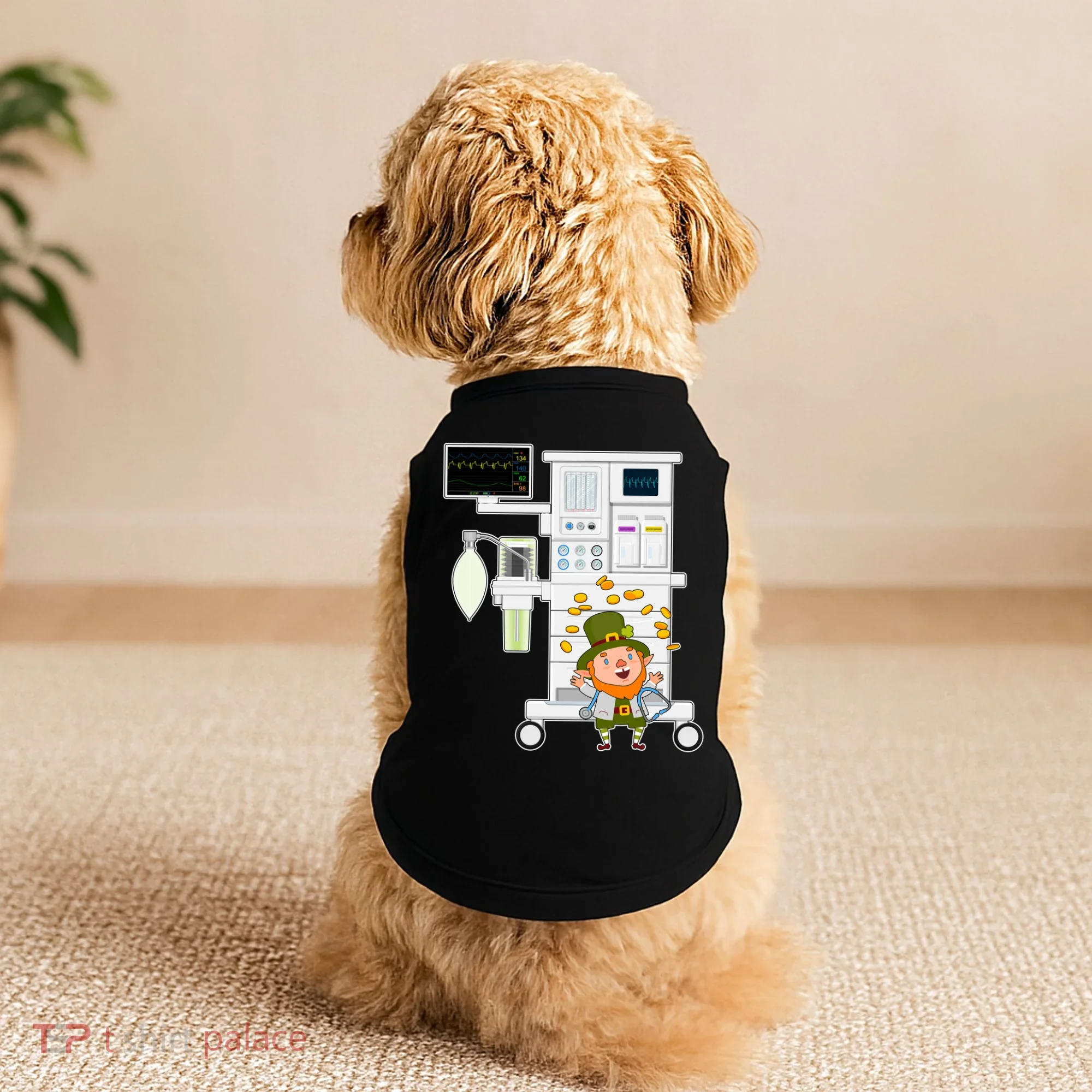 St Patrick's Day Leprechaun Anesthesia Machine Doggie Tank