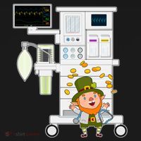 St Patrick's Day Leprechaun Anesthesia Machine Apron thumb 3